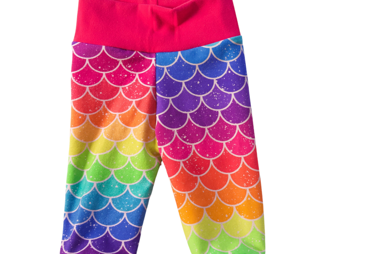 0-3m Mermaid Scales Jogger & Knot Hat Set