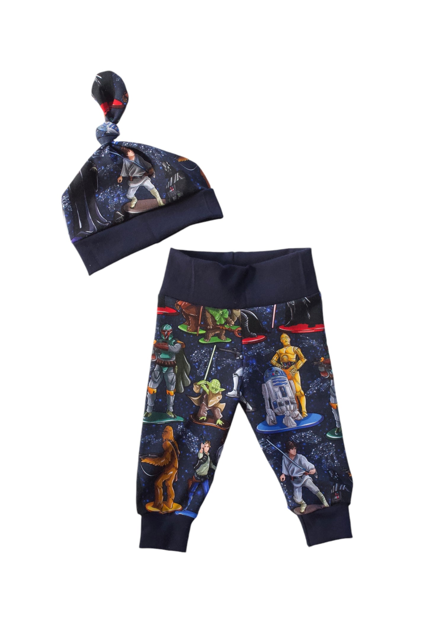 0-3m SW Jogger & Knot Hat Set