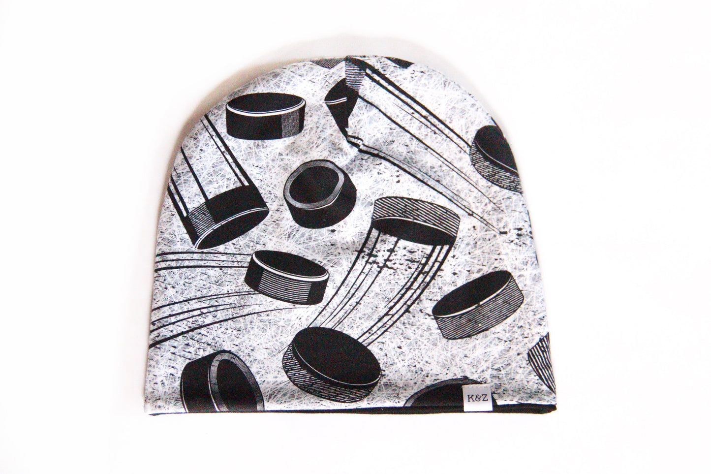 Teen/Adult Small Hockey Season Reversible Slouchy Beanie