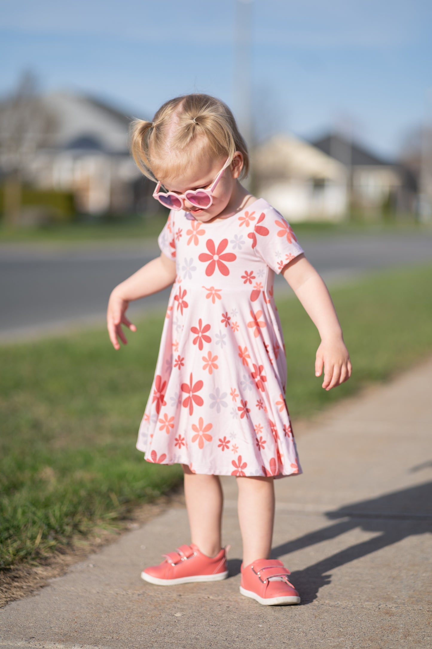 Mod Flowers Twirl Dress