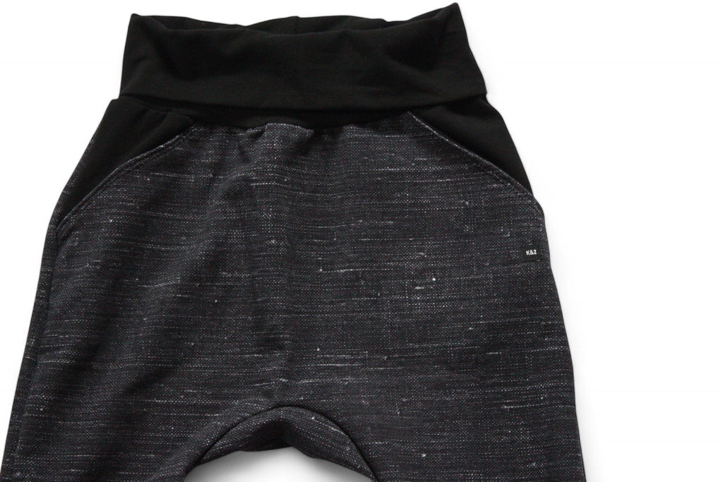 4-7y Black Denim Look Joggers - Grow With Me