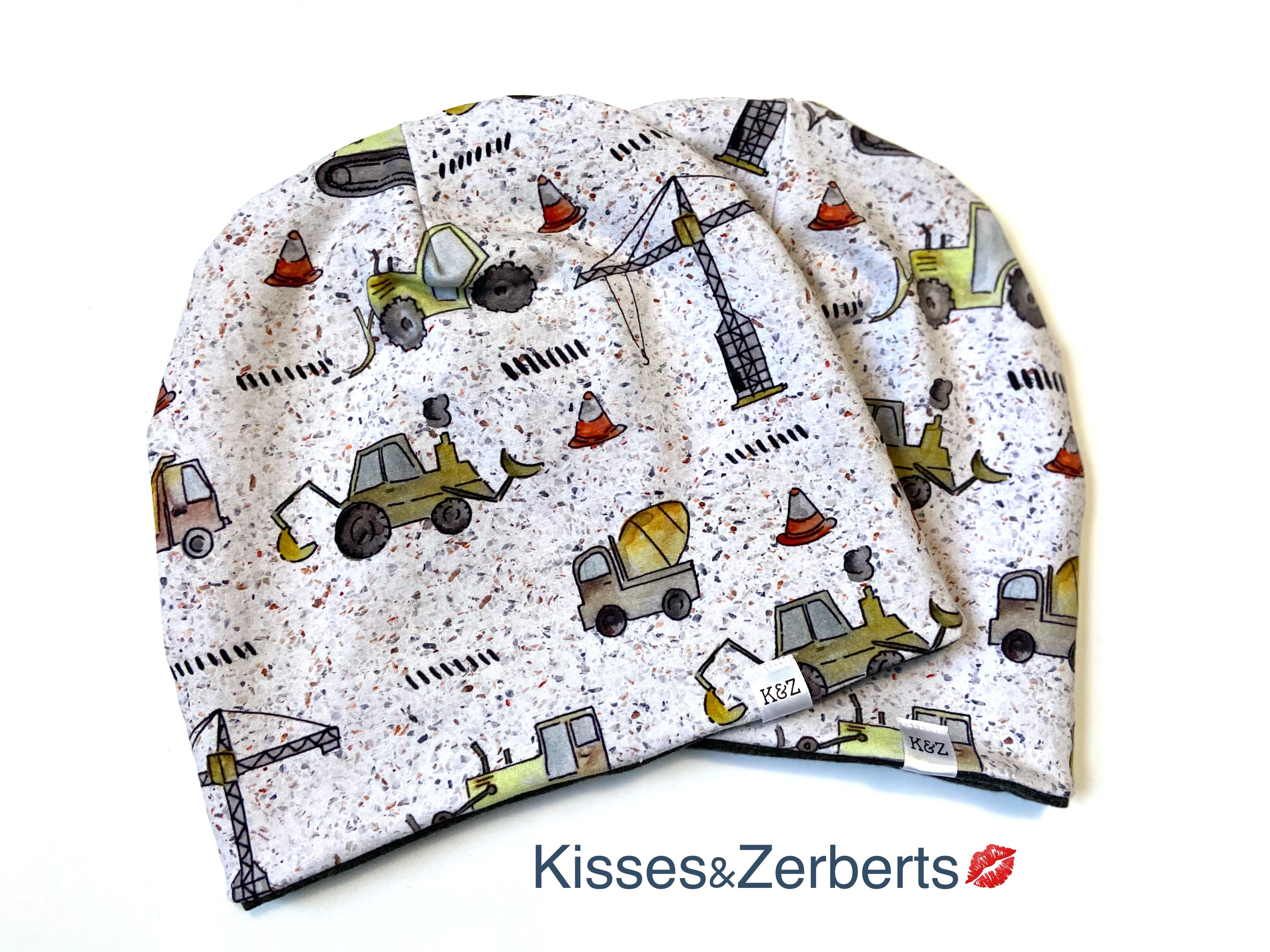 Child Size Construction Reversible Slouchy Beanie
