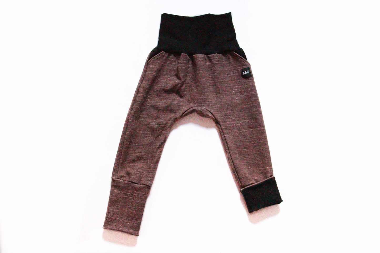 3-12m Walnut Denim Look Joggers - Grow With Me