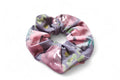 Purple Watercolour Floral Scrunchie