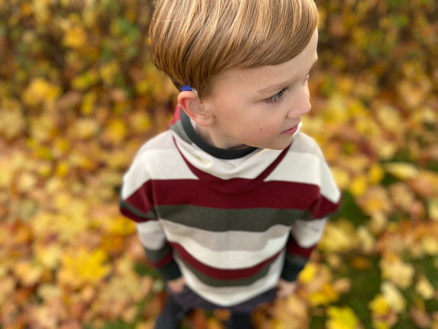 Holiday Stripe Slouchy Hoodie - Grow With Me