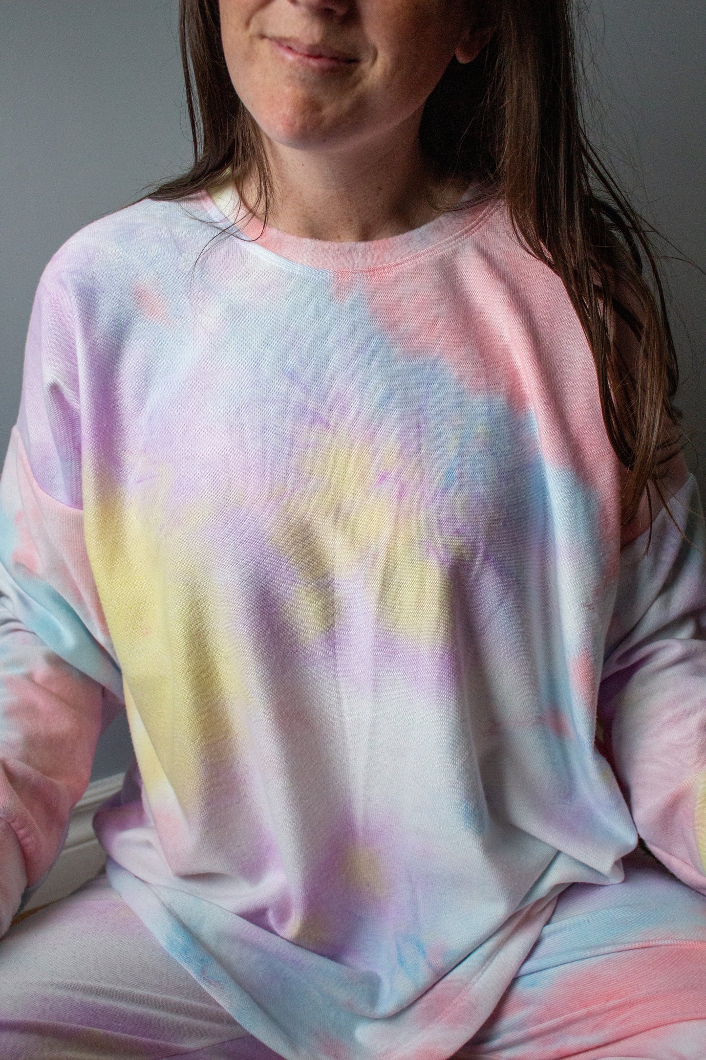 Small Women's Cotton Candy Tie Dye Sweater