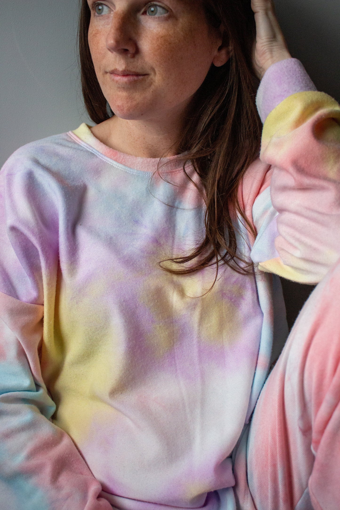 Small Women's Cotton Candy Tie Dye Sweater