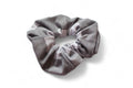 Grey Plaid Scrunchie