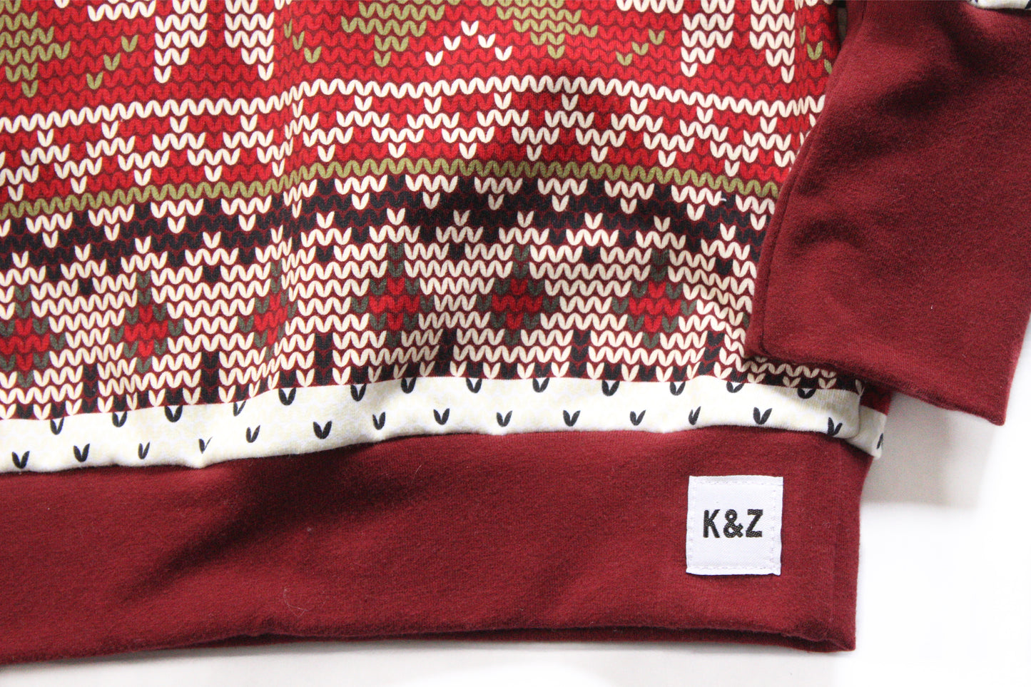 Holiday Sweater Slouchy Hoodie - Grow With Me