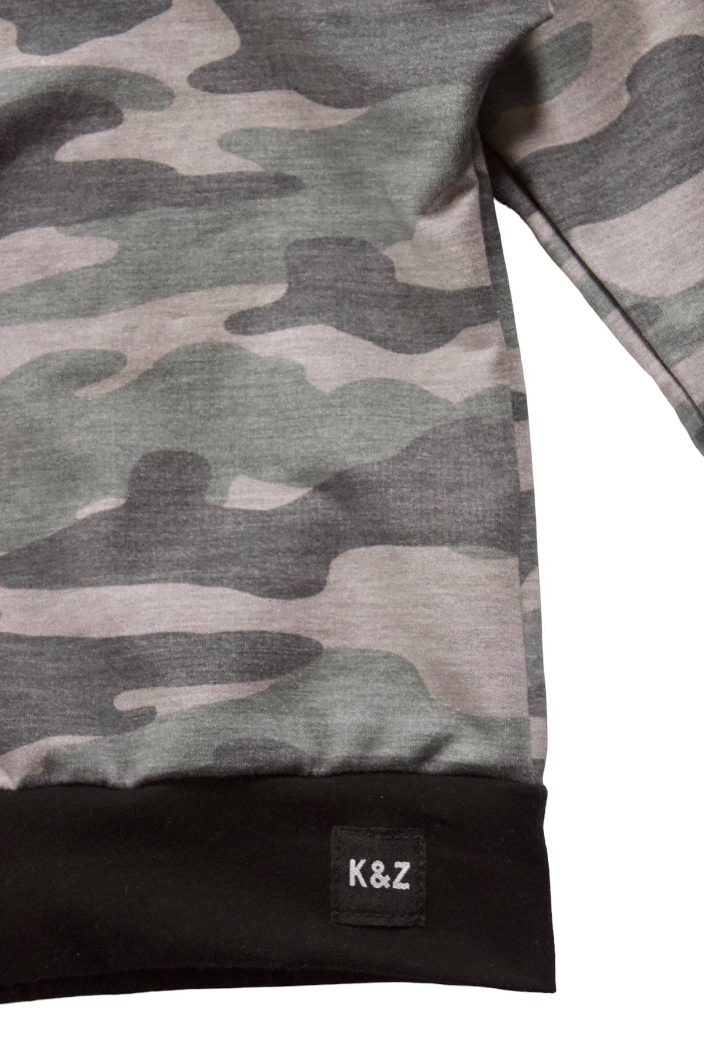 Green Camo Slouchy Hoodie - Grow With Me