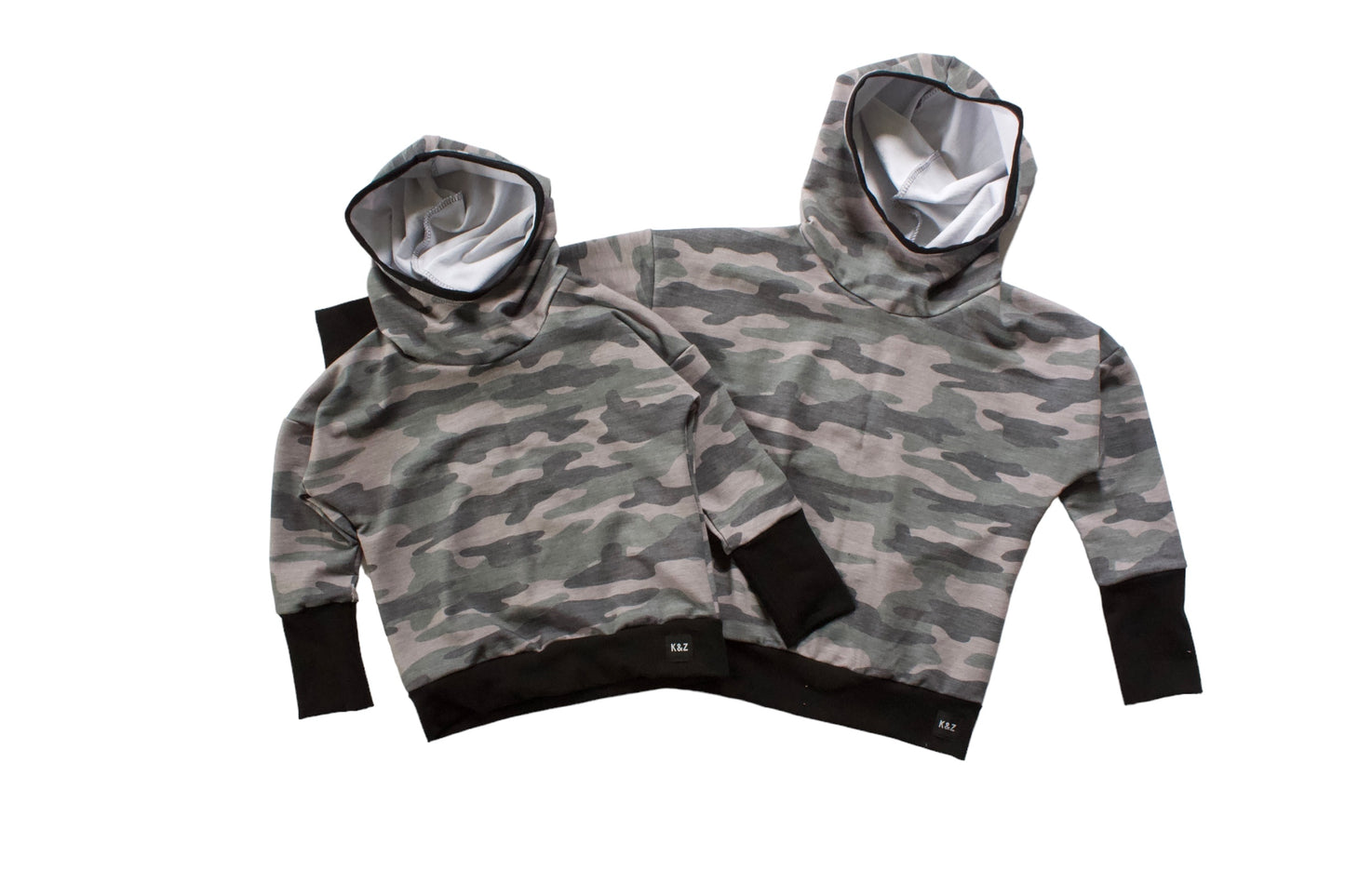 Green Camo Slouchy Hoodie - Grow With Me