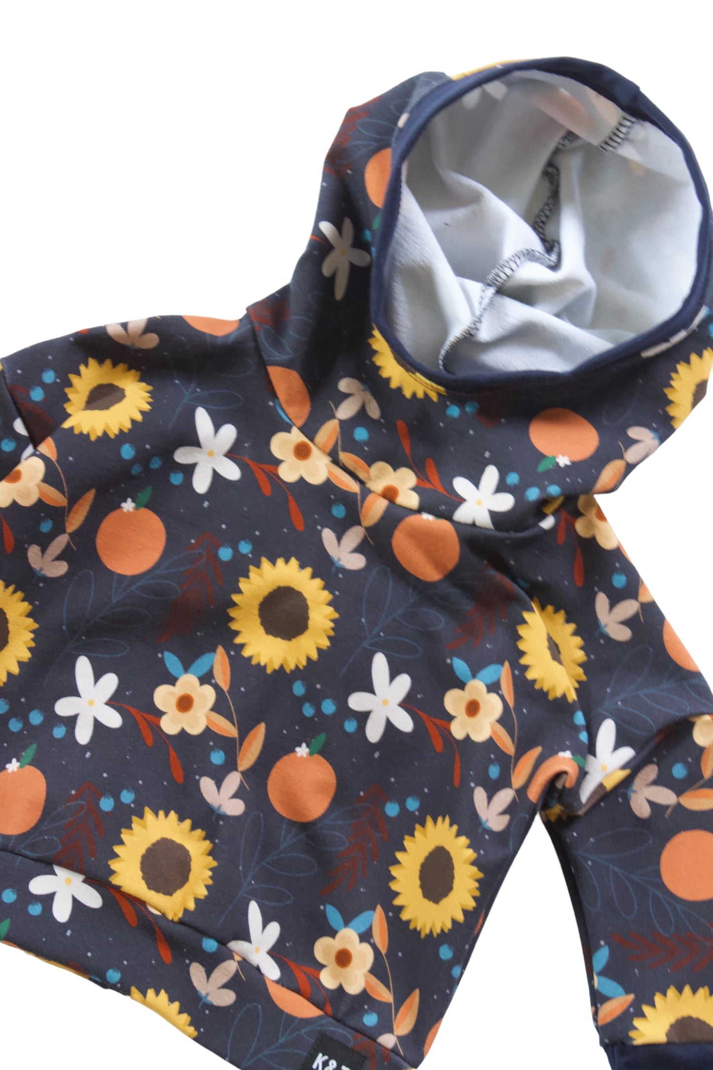 Sunflower Floral Slouchy Hoodie - Grow With Me