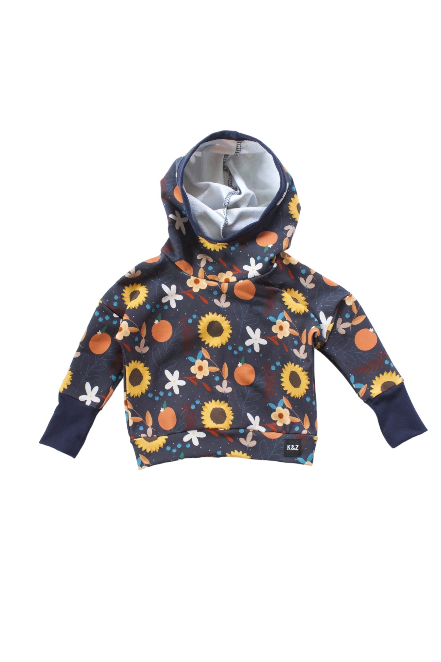 Sunflower Floral Slouchy Hoodie - Grow With Me