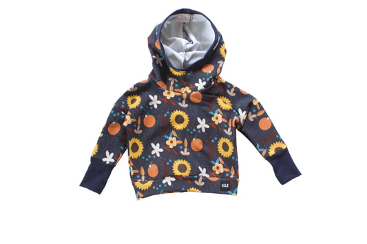 Sunflower Floral Slouchy Hoodie - Grow With Me