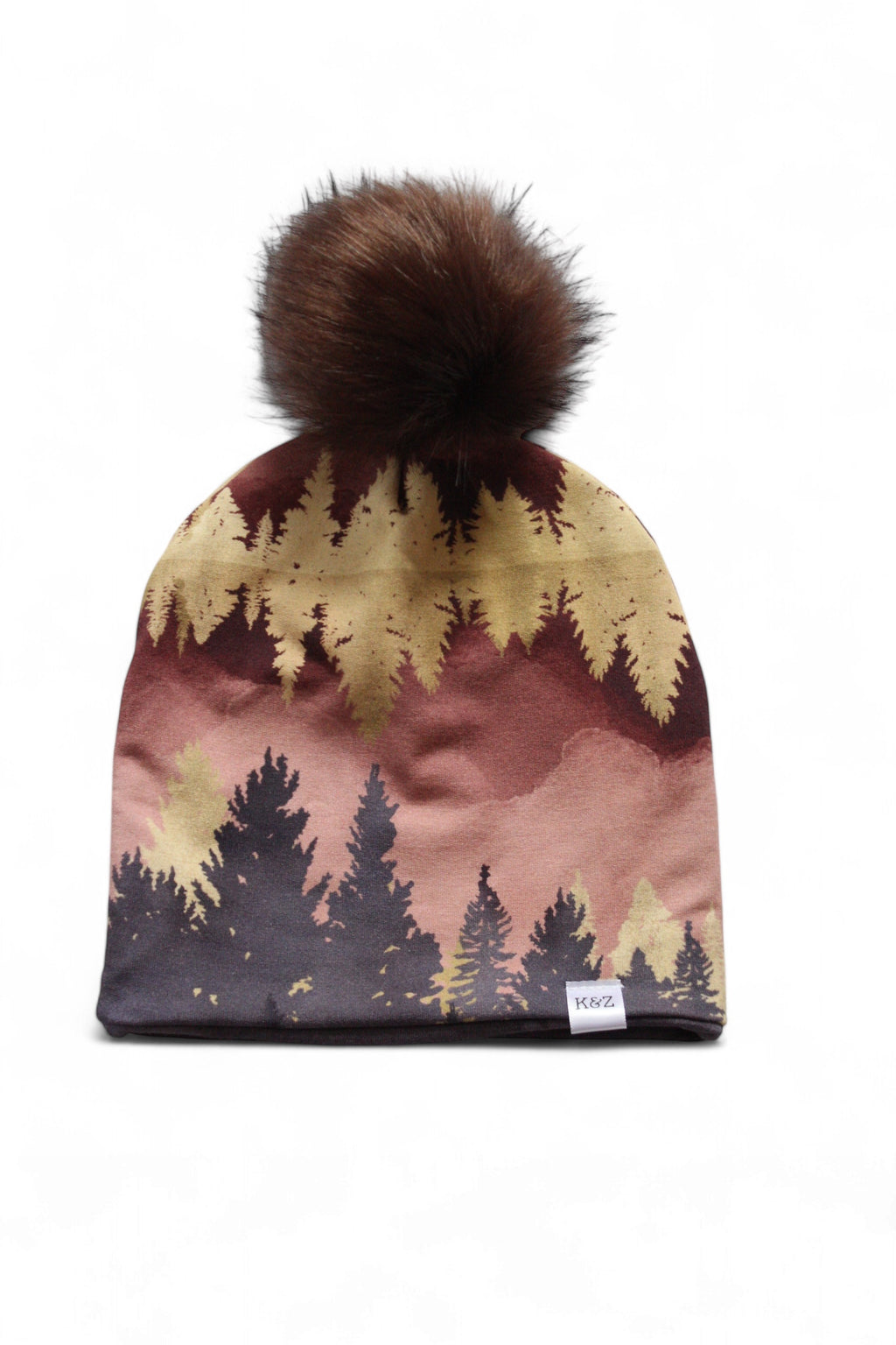 12-24m Autumn Reflection Pom Pom Beanie