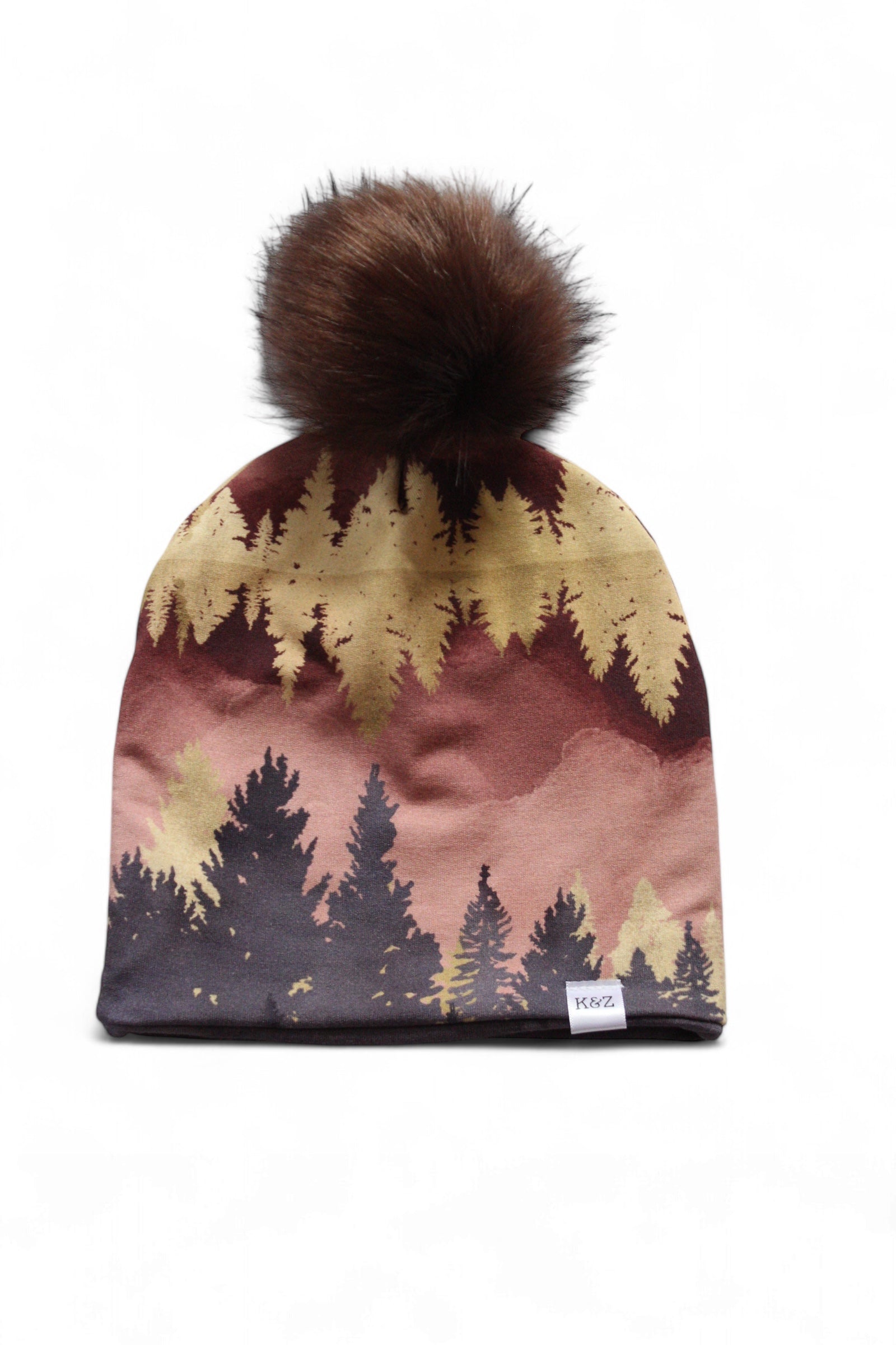 12-24m Autumn Reflection Pom Pom Beanie