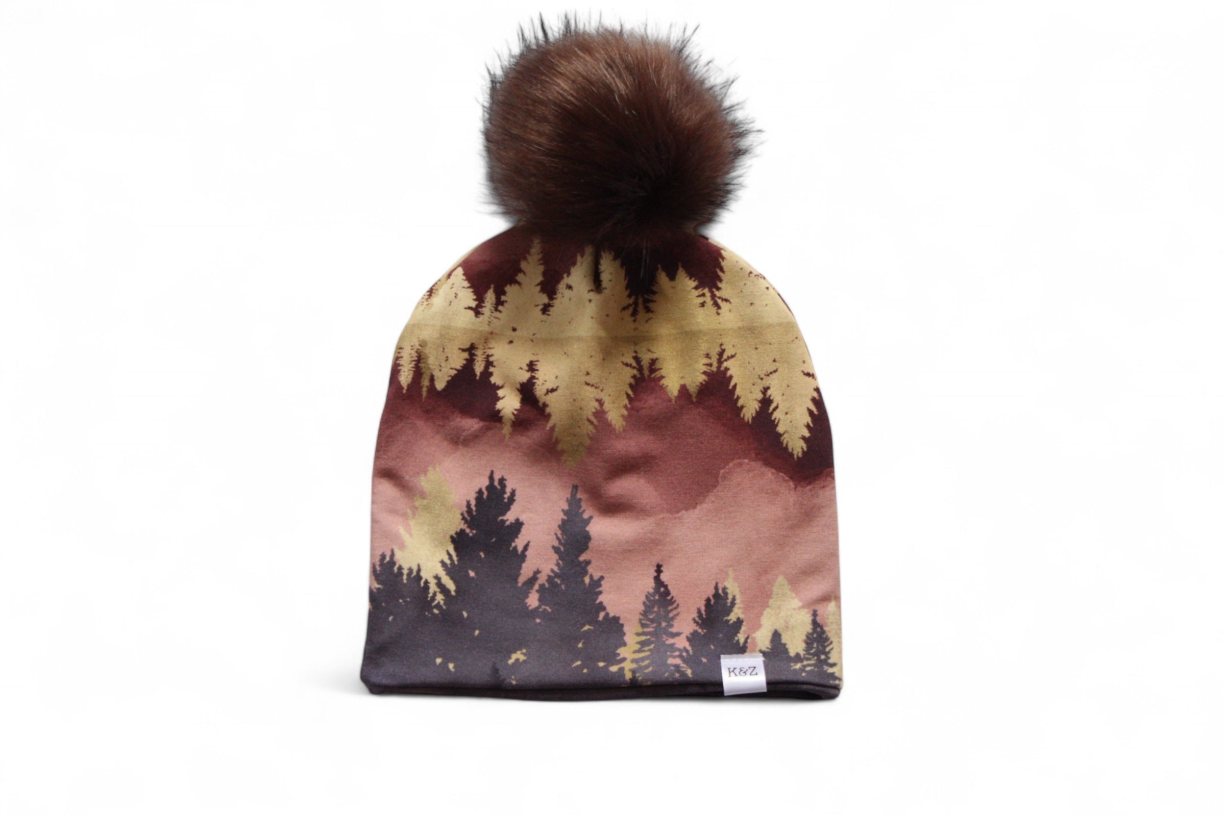 12-24m Autumn Reflection Pom Pom Beanie