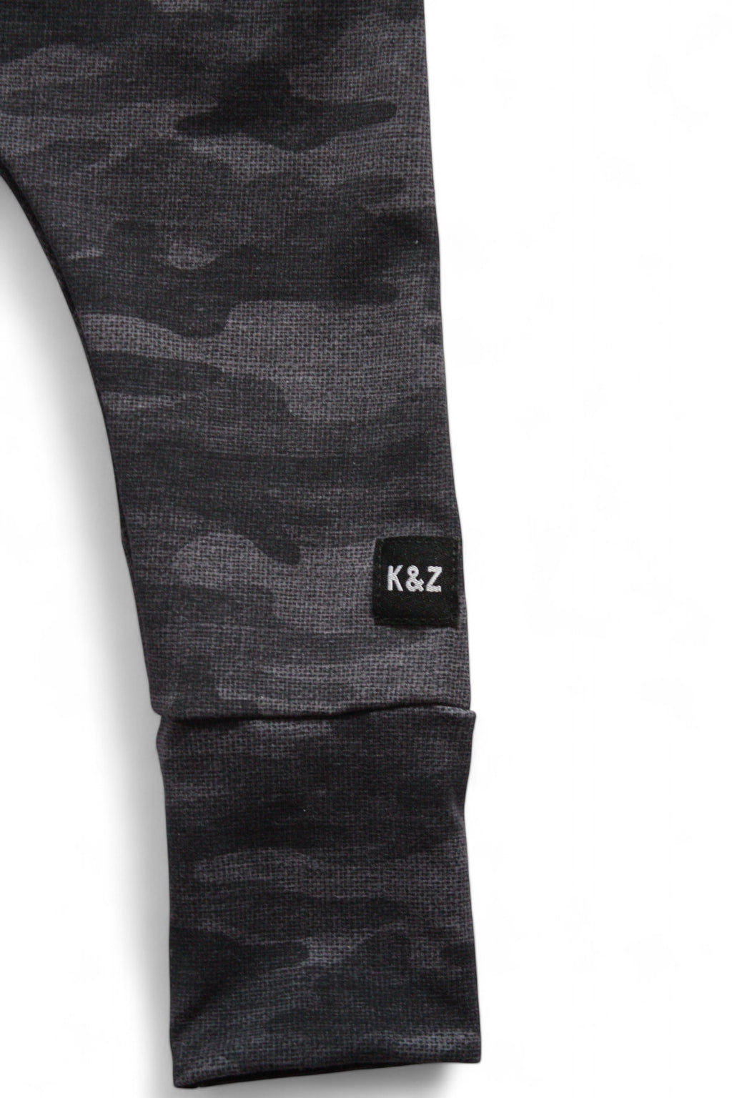 1-3y Black Textured Camo Overall Pants Romper - Grow With Me
