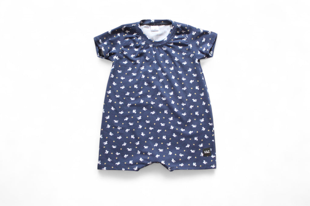 2T Mini Dragons Shorts Romper