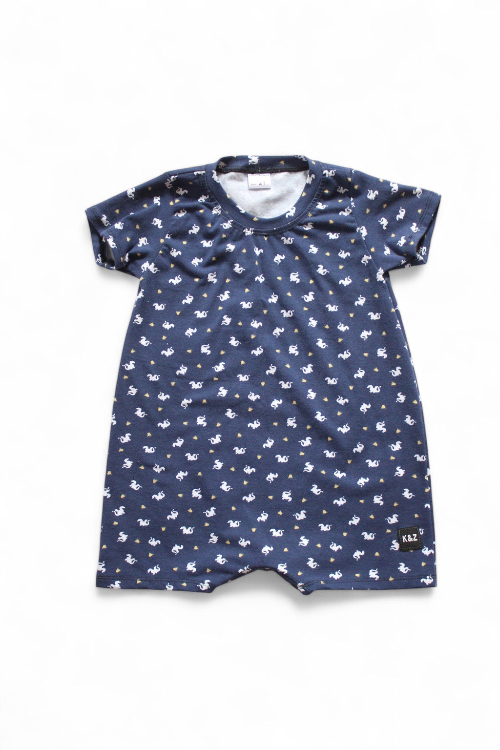 2T Mini Dragons Shorts Romper