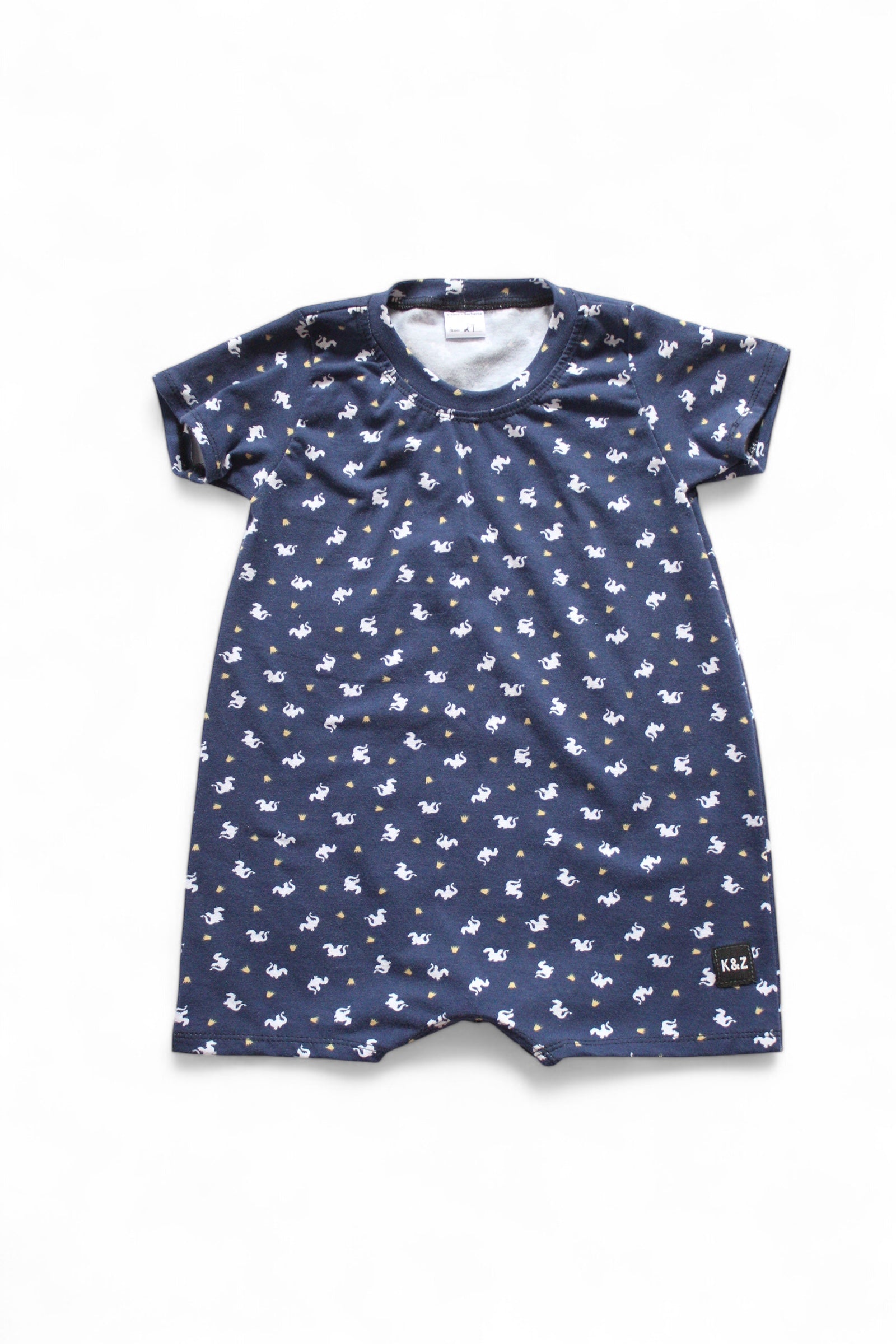 2T Mini Dragons Shorts Romper