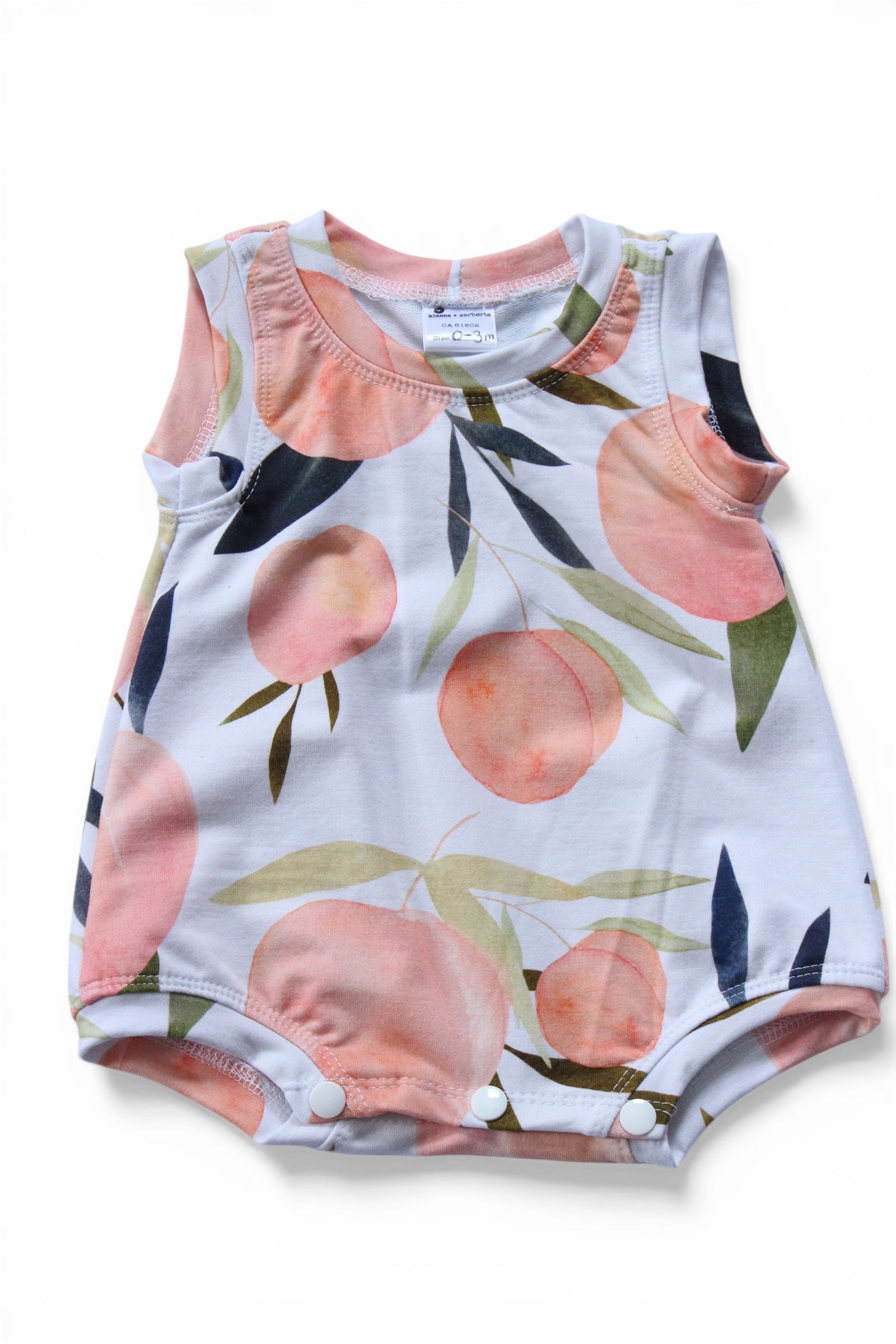 3-6m Peaches Bubble Romper