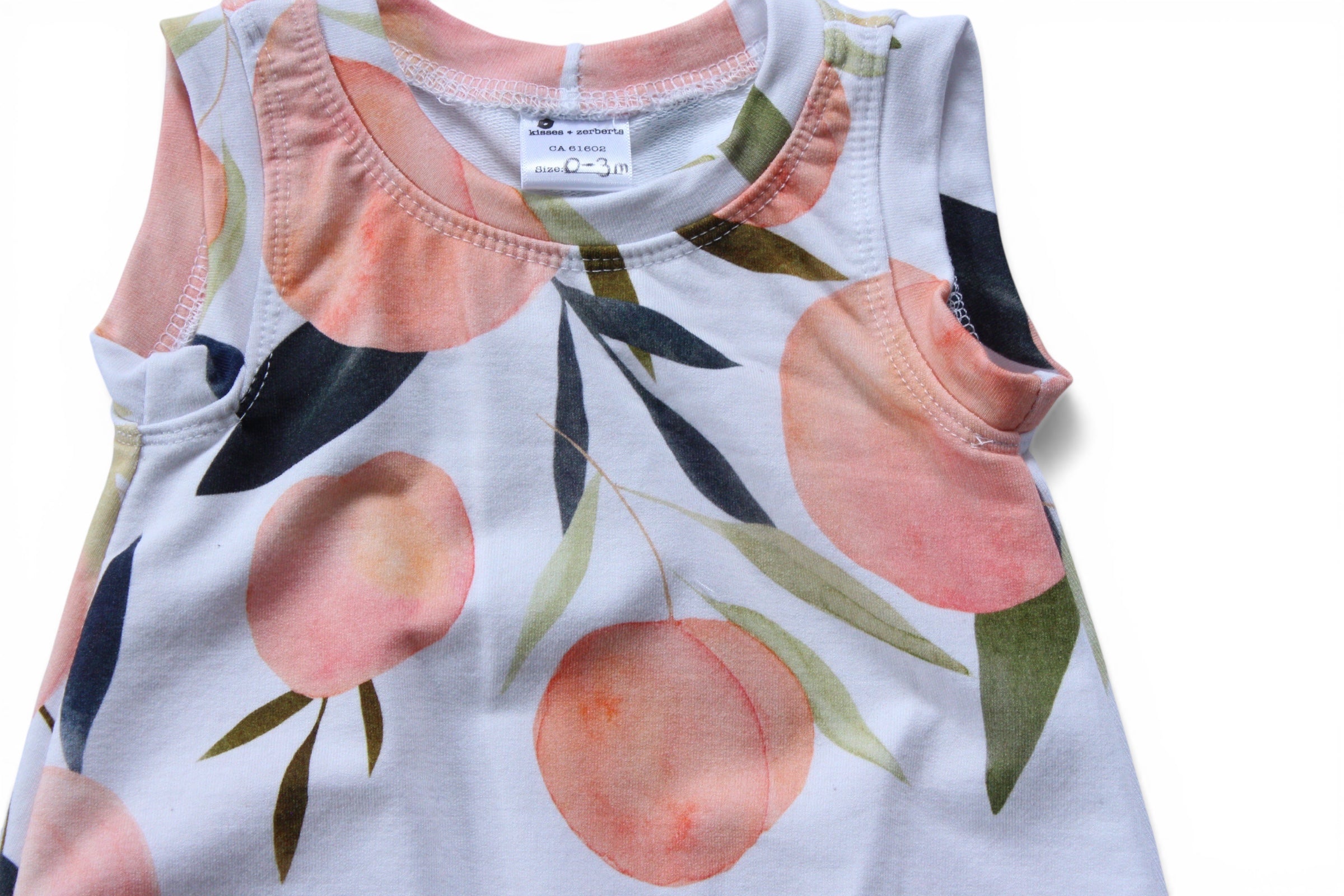 3-6m Peaches Bubble Romper