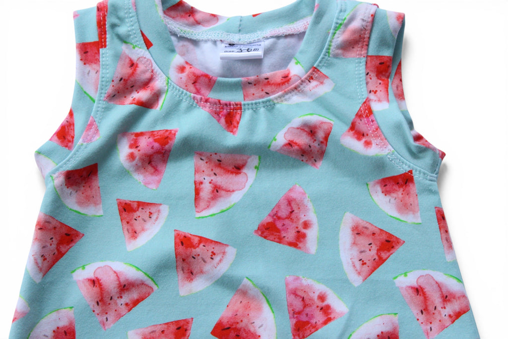 3-6m Watermelon Bubble Romper