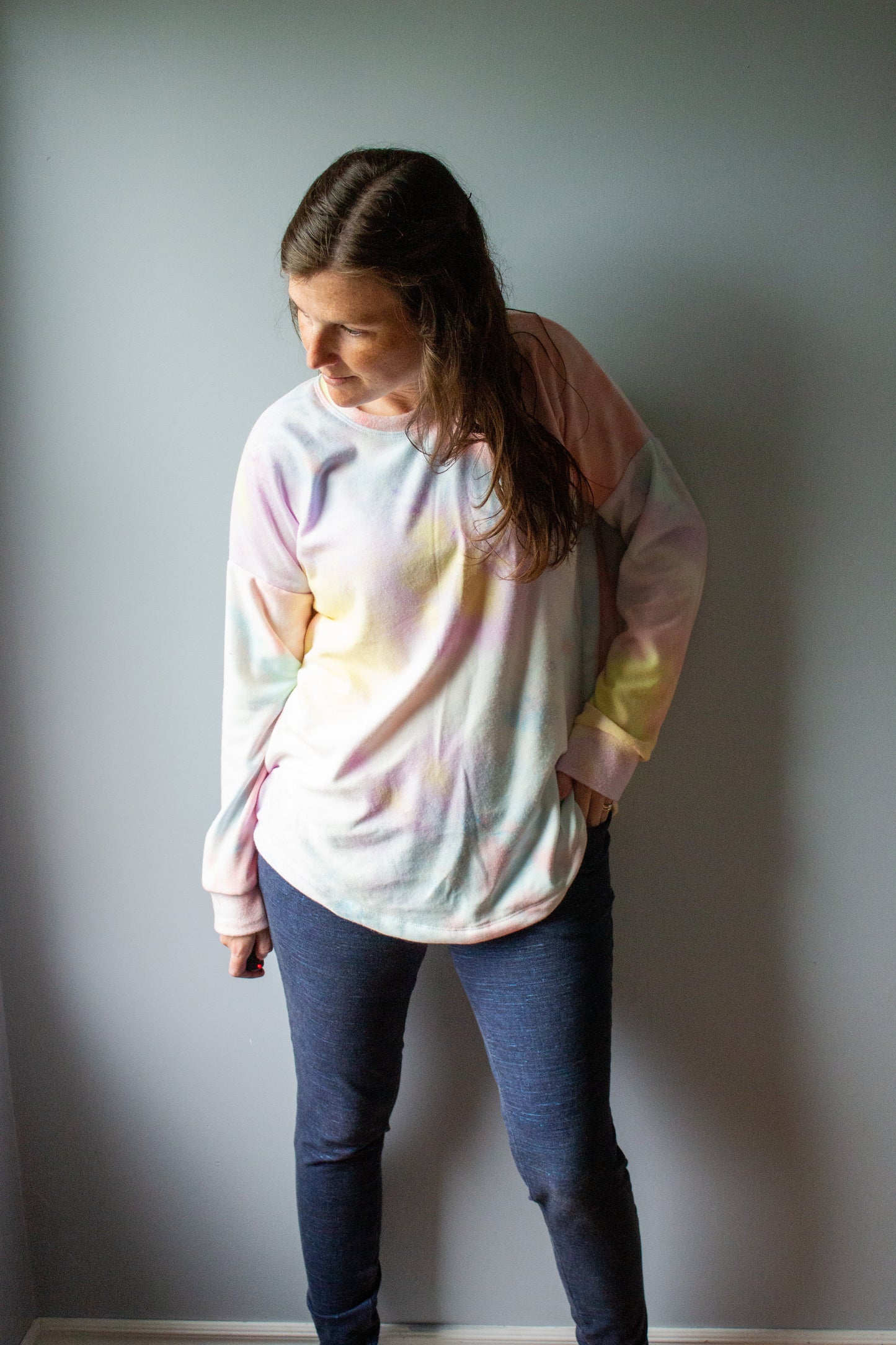 Small Women's Cotton Candy Tie Dye Sweater