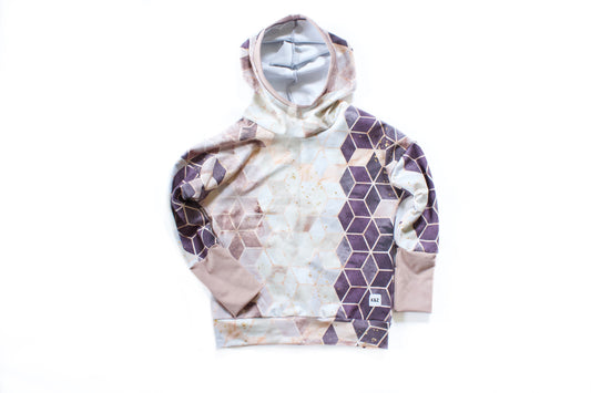 Neutral Geos Slouchy Hoodie - Grow With Me