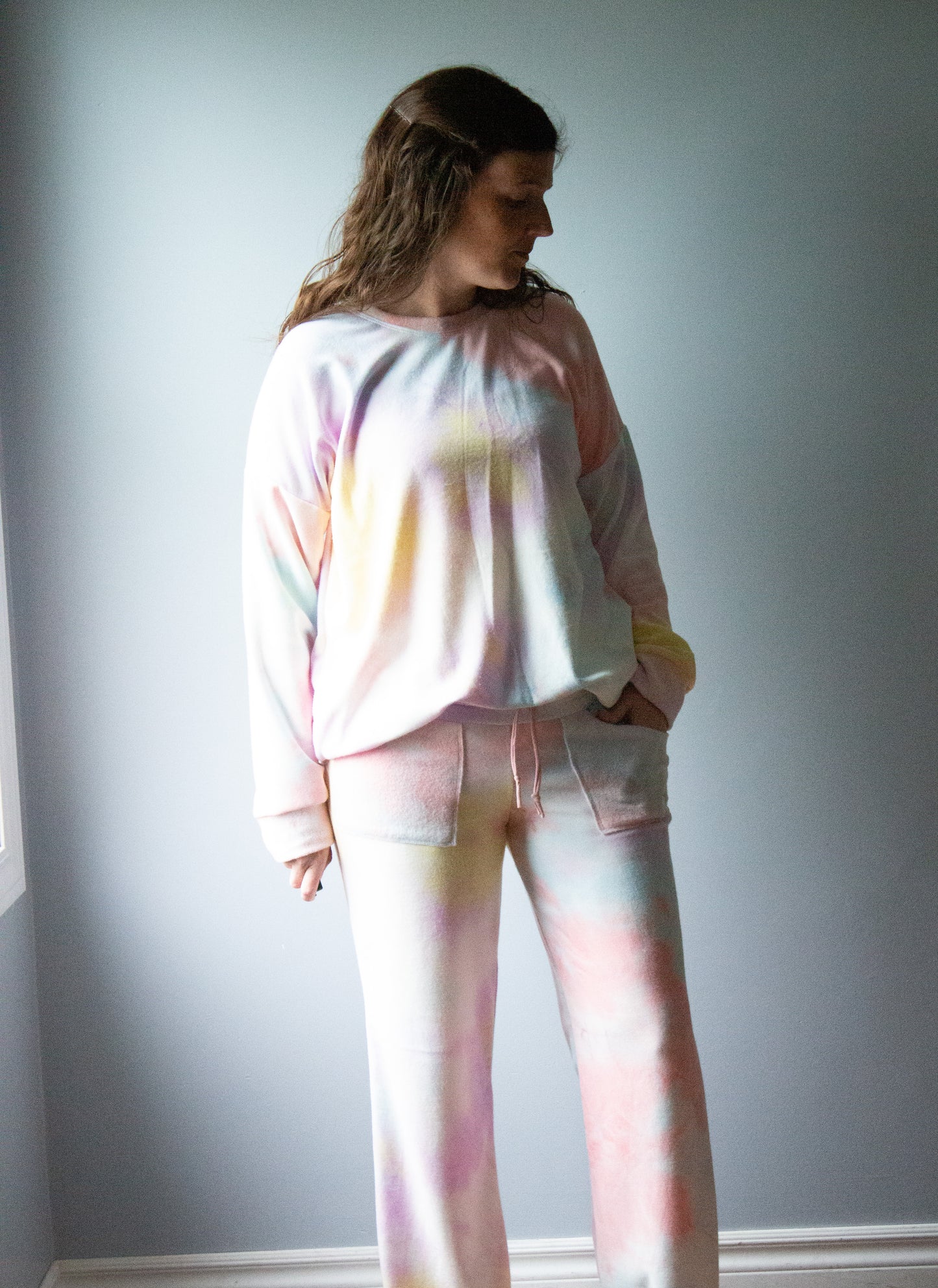 Women's Cotton Candy Tie Dye Lounge Set