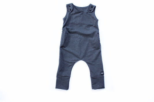 K&Z Basics - Overall Romper - Grow With Me