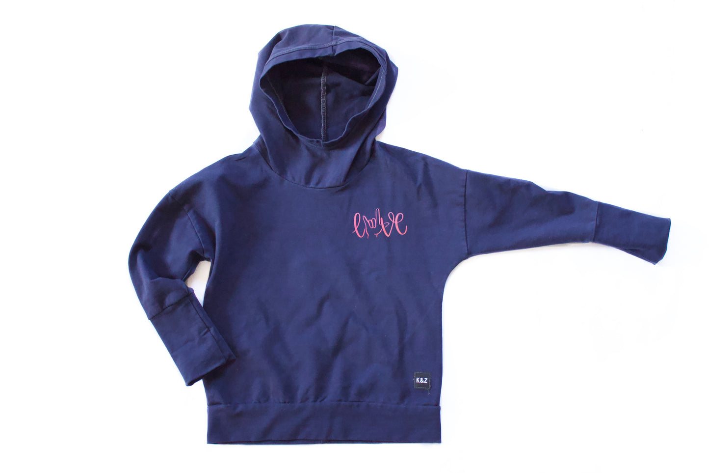 "Love" Slouchy Hoodie - Grow With Me