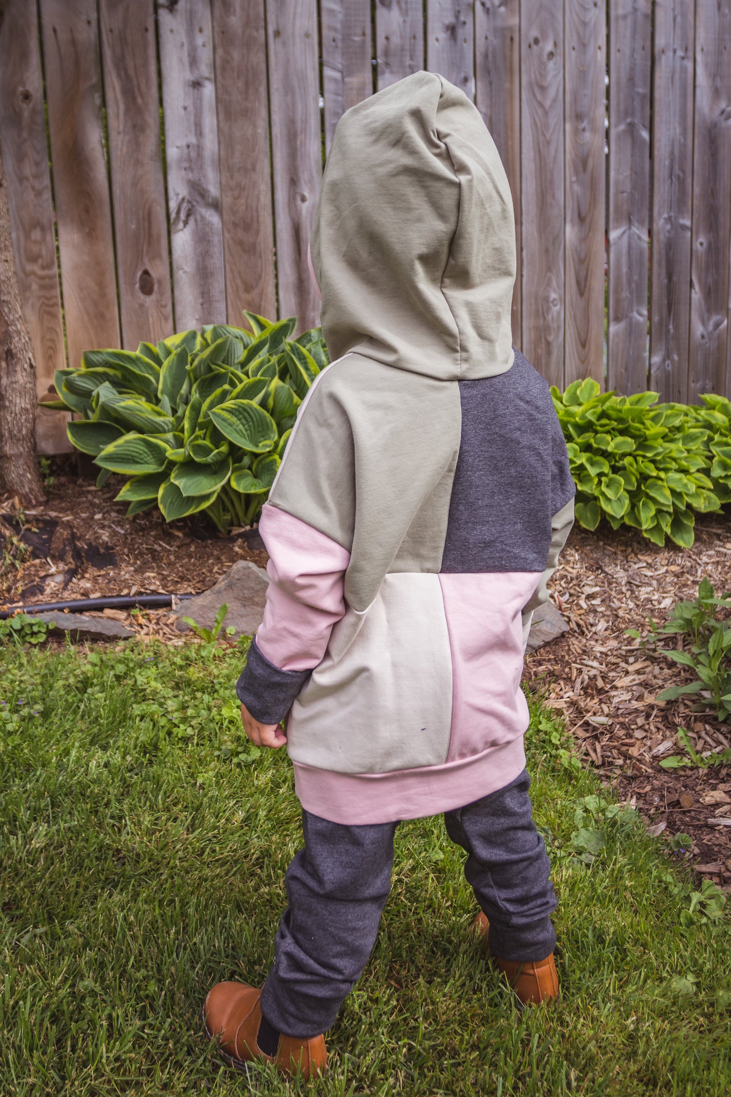 Neutral Girl ColourBlock Hoodie - Grow With Me