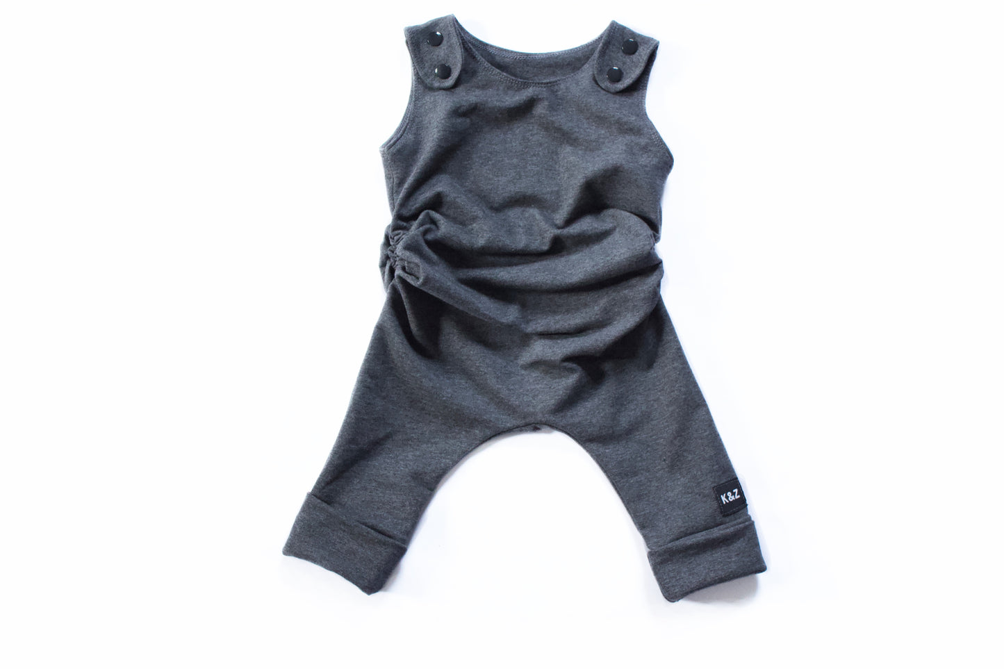 K&Z Basics - Overall Romper - Grow With Me