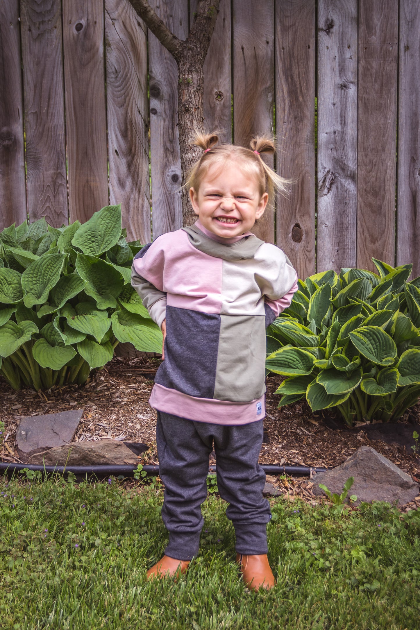 Neutral Girl ColourBlock Hoodie - Grow With Me