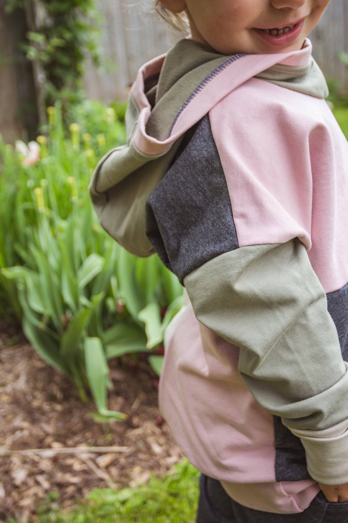 Neutral Girl ColourBlock Hoodie - Grow With Me