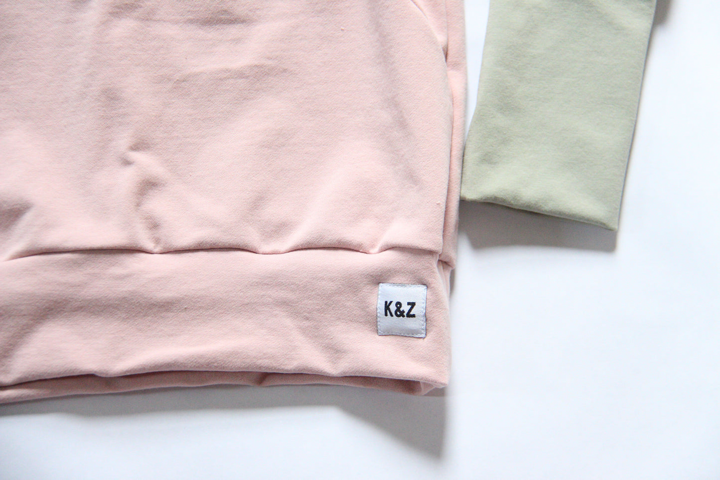 Pink/Sage Mountain Front Hoodie - Grow With Me