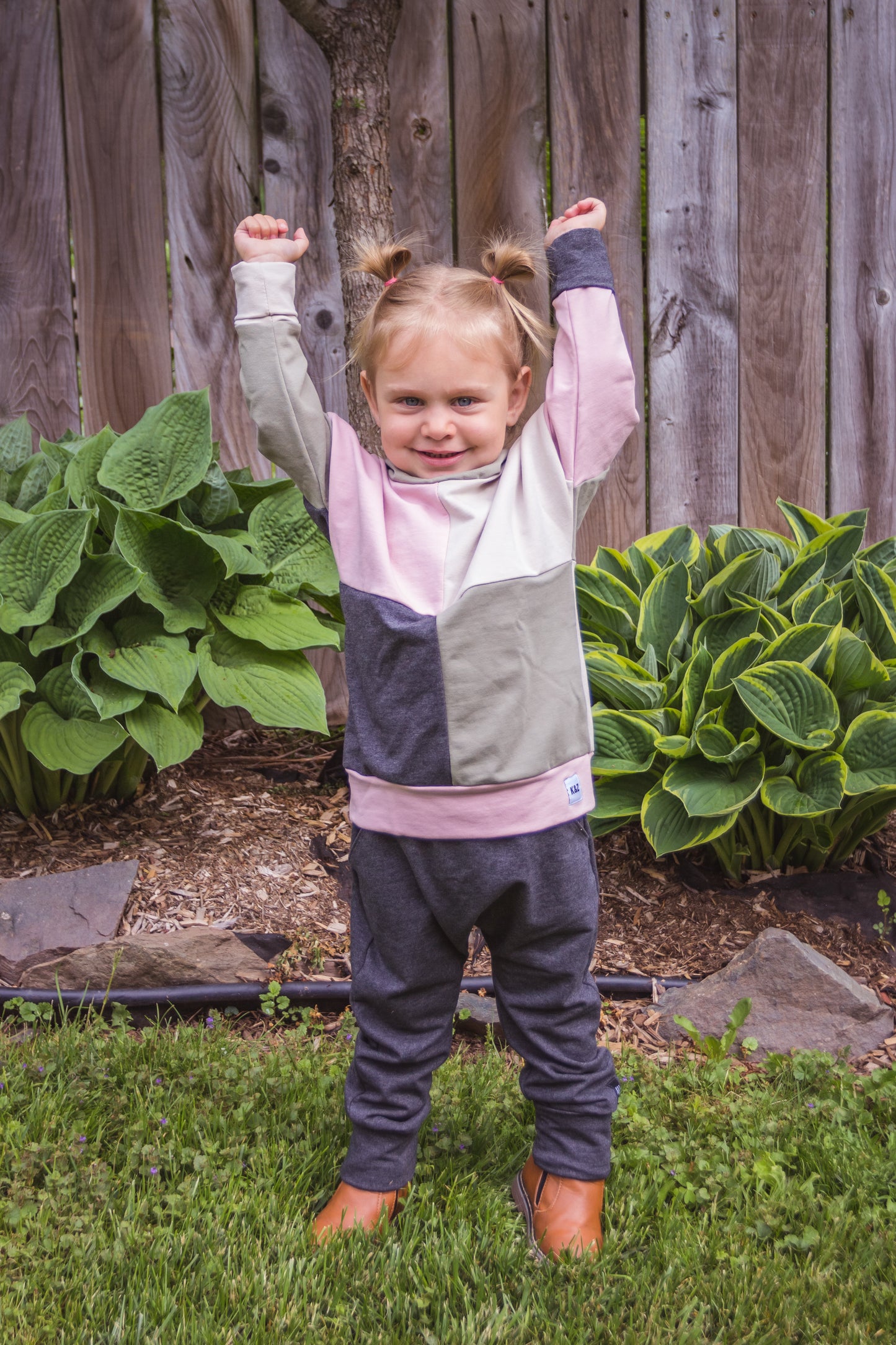 Neutral Girl ColourBlock Hoodie - Grow With Me