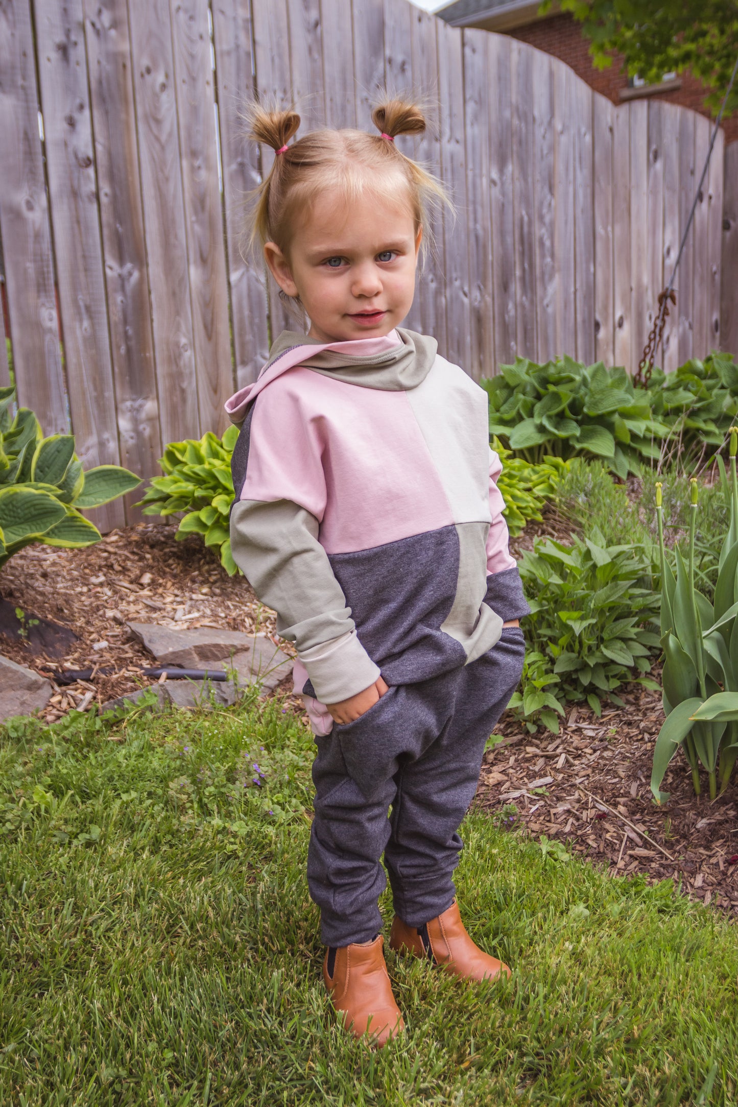 Neutral Girl ColourBlock Hoodie - Grow With Me