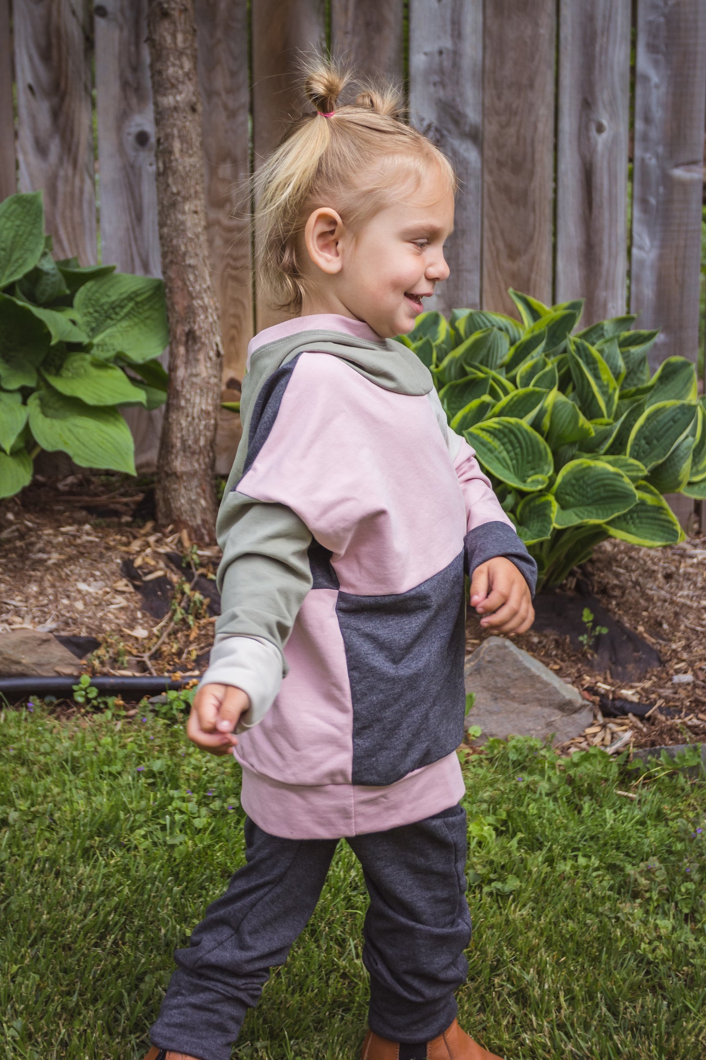 Neutral Girl ColourBlock Hoodie - Grow With Me