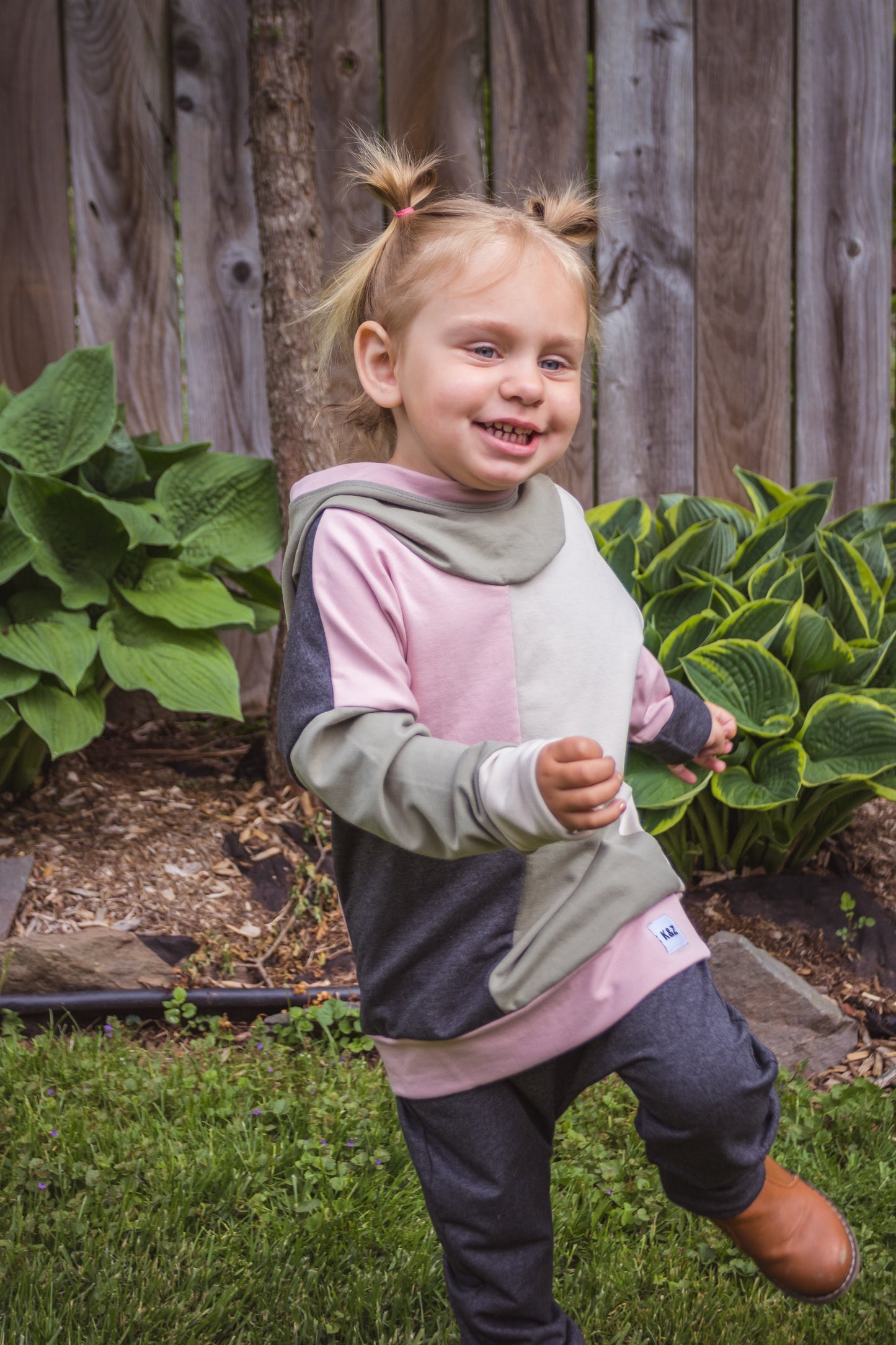 Neutral Girl ColourBlock Hoodie - Grow With Me