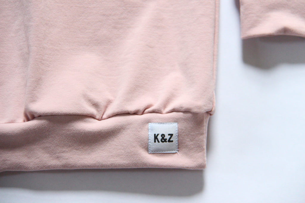 Pink/Sage Mountain Front Hoodie - Grow With Me