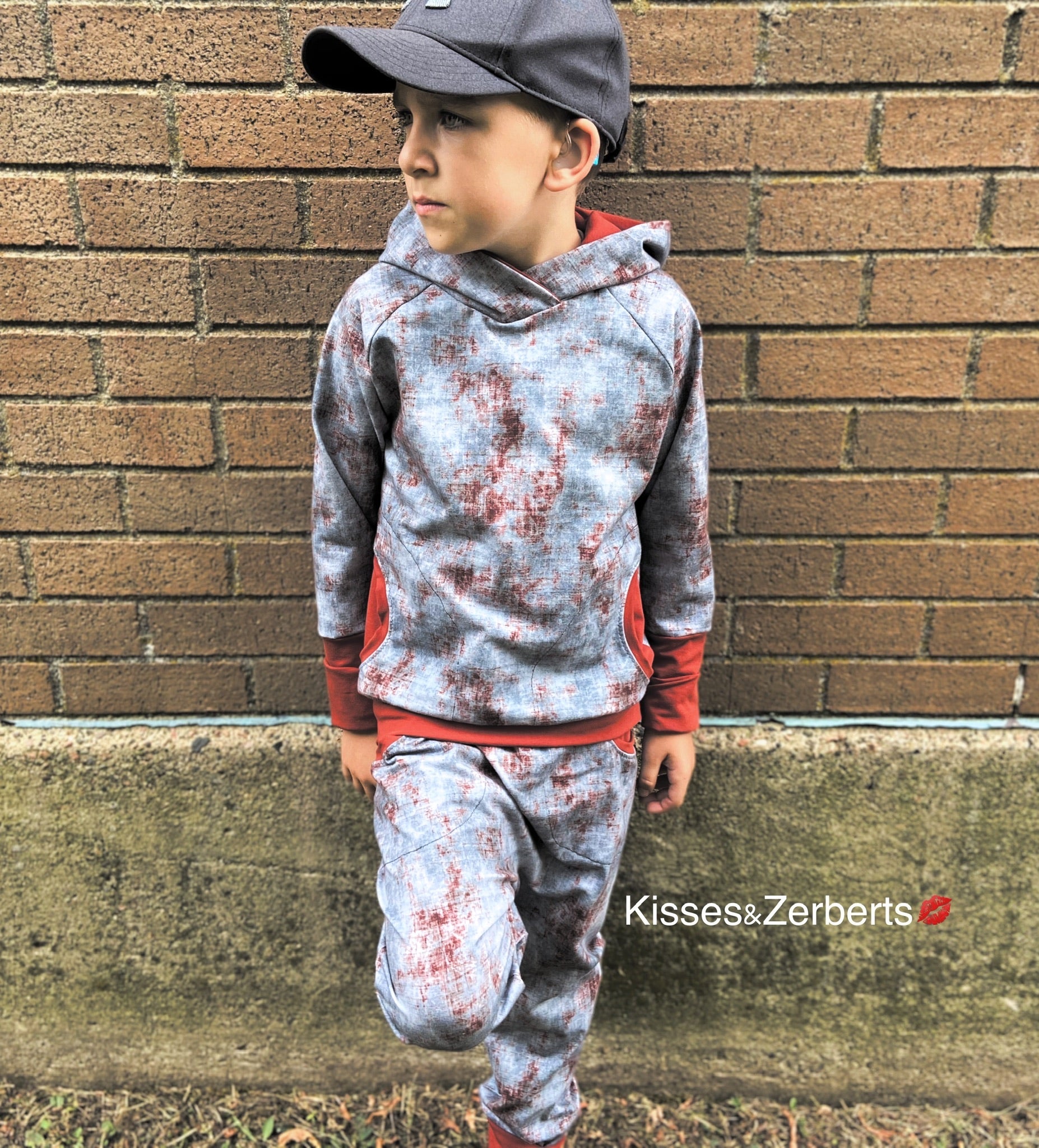 Standard Grow Hoodie - Rust Distressed