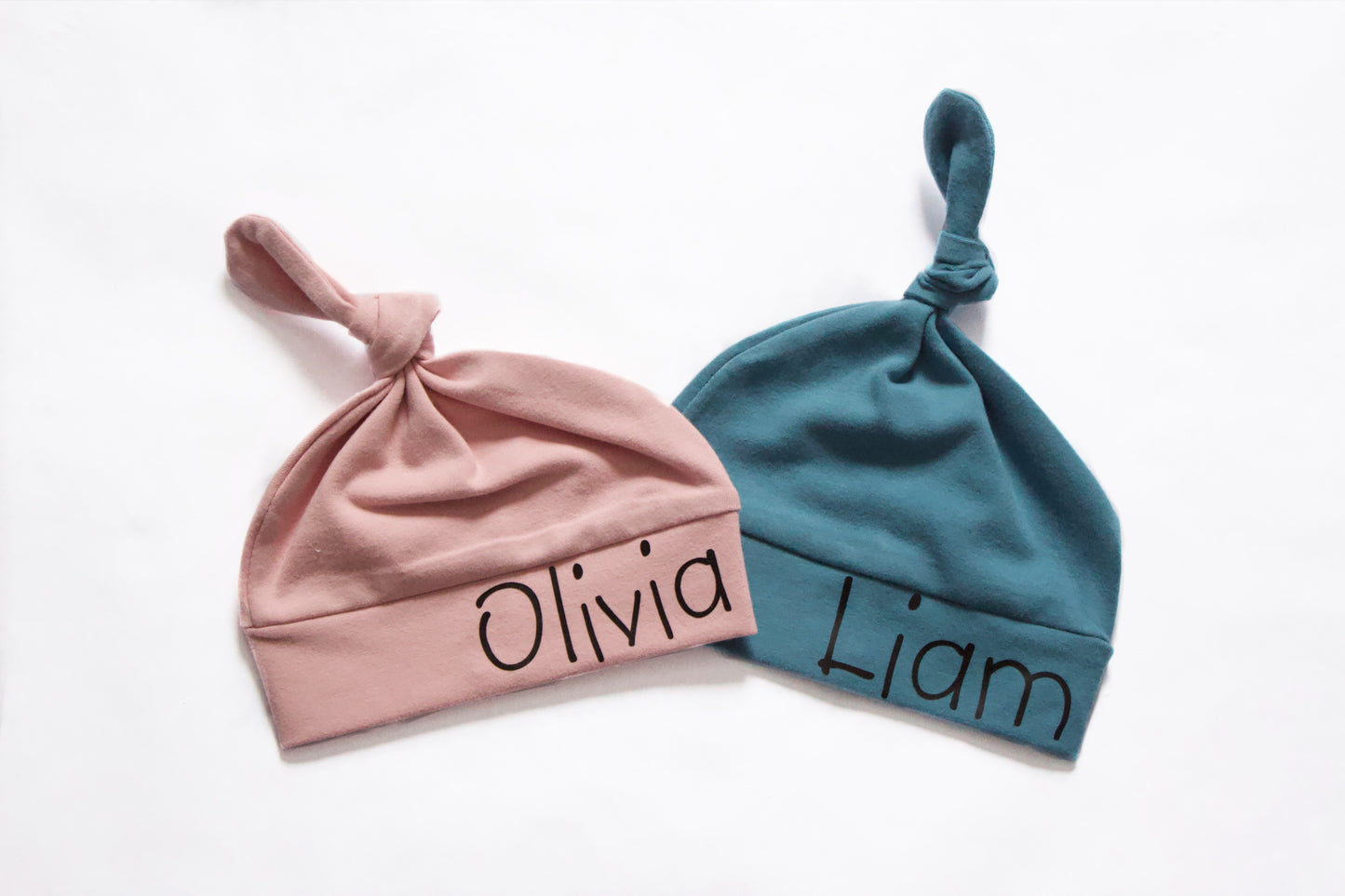 Personalized Knot Hats - Solid Colours