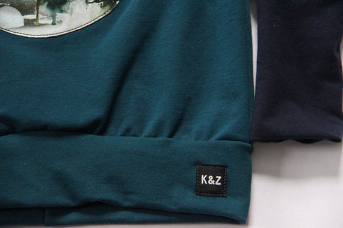 3-6y Watercolour Forest Grow Sweater