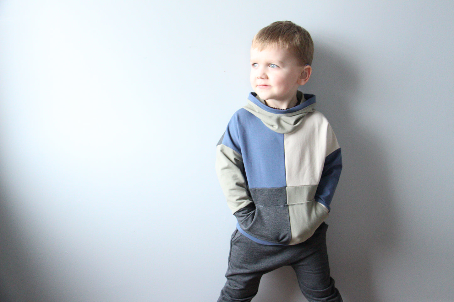 Neutral Boy ColourBlock Hoodie - Grow With Me