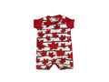 3 month Maple Leaf Romper