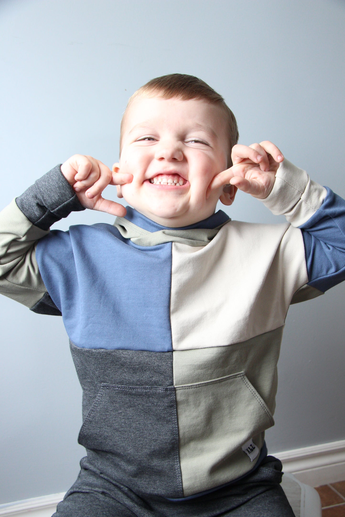 Neutral Boy ColourBlock Hoodie - Grow With Me