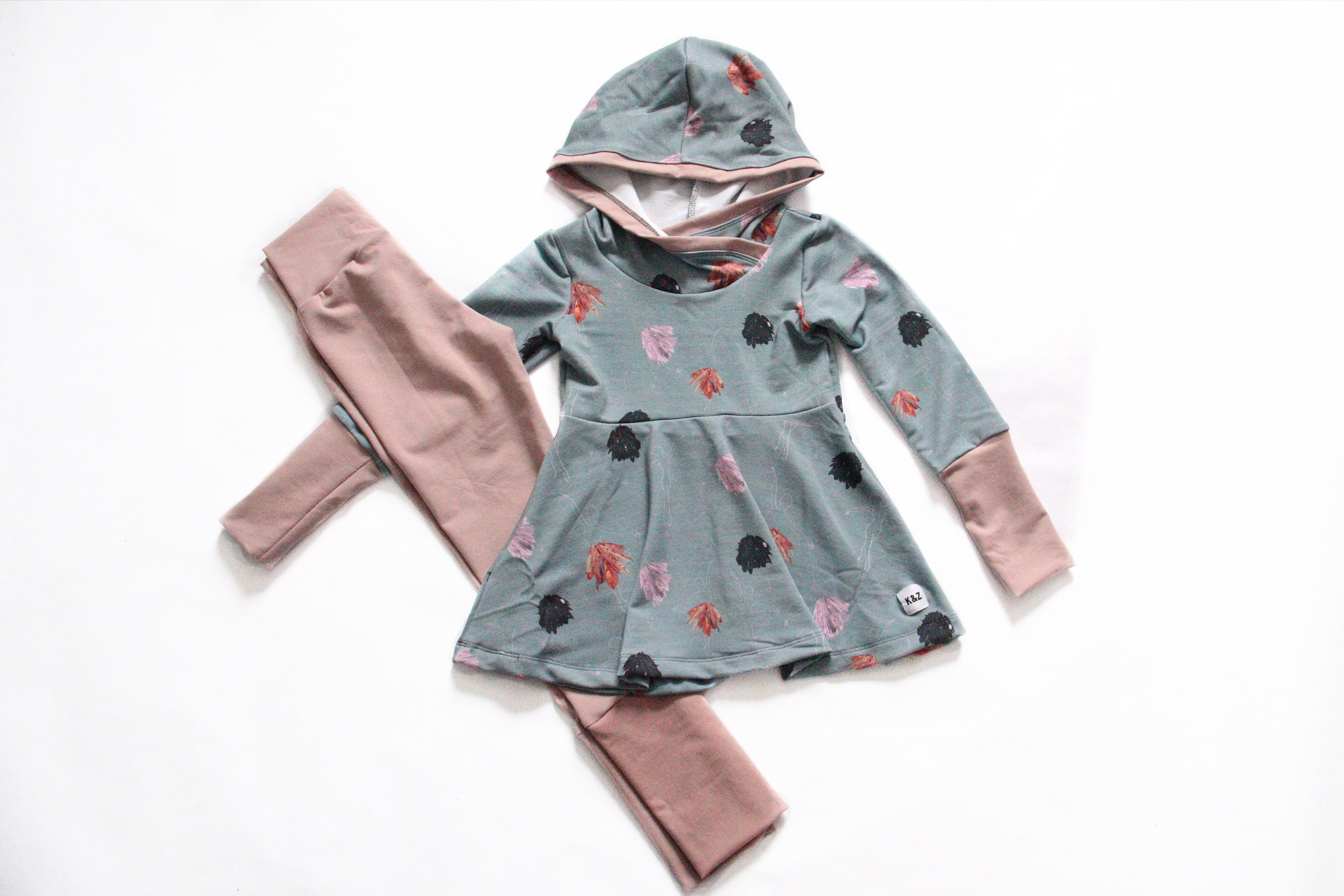 Teal Ballerina’s Hooded Grow Tunic Outfit